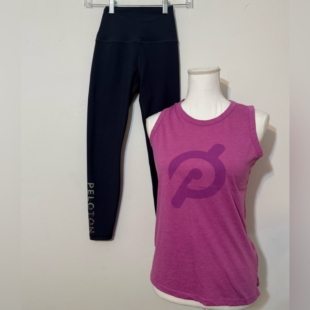 Peloton Activewear Bundle Leggings XS + Tank Top S Matching Workout Set